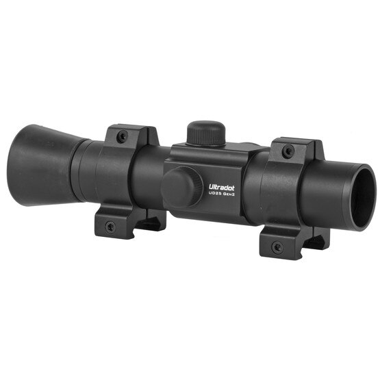 Ultradot Gen 2 25mm Red Dot Sight with 2 MOA Reticle has a 1 inch tube diameter